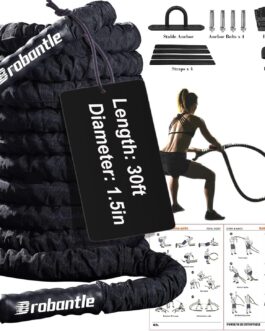 Battle Ropes for Exercise Workout for Home Gym